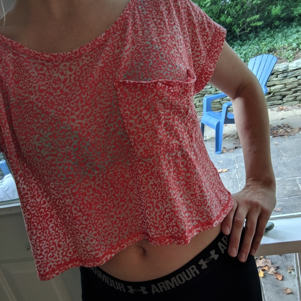 🐾🐾🐾Pink Leopard Prink Crop Top🐾🐾🐾